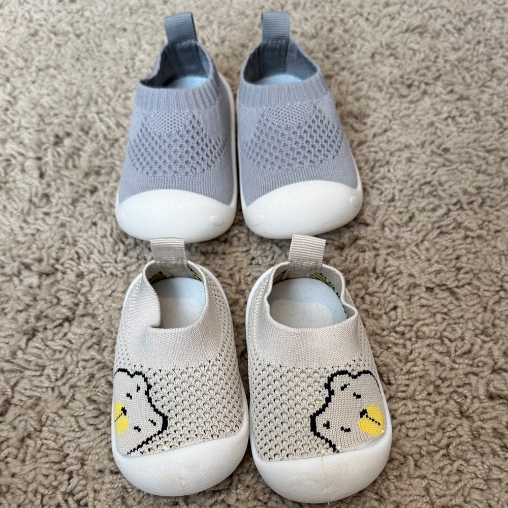 Baby/Toddler Shoes Bundle - Bears (11.5) & Gray (14)